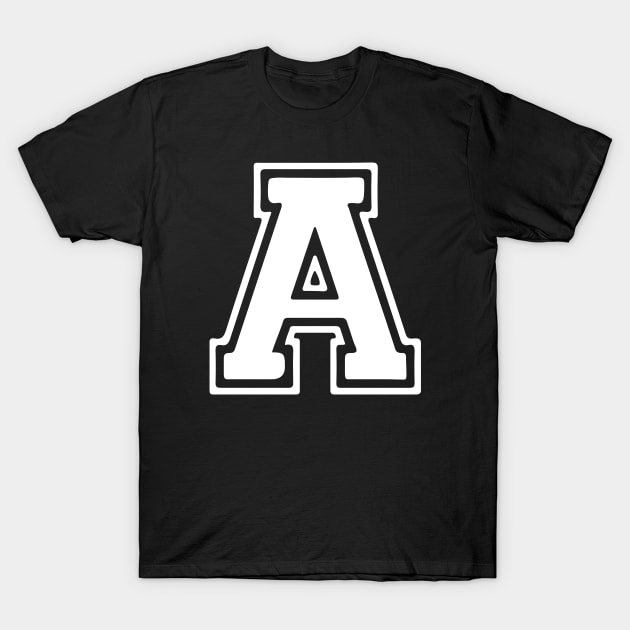 Letter A T-Shirt by Xtian Dela ✅